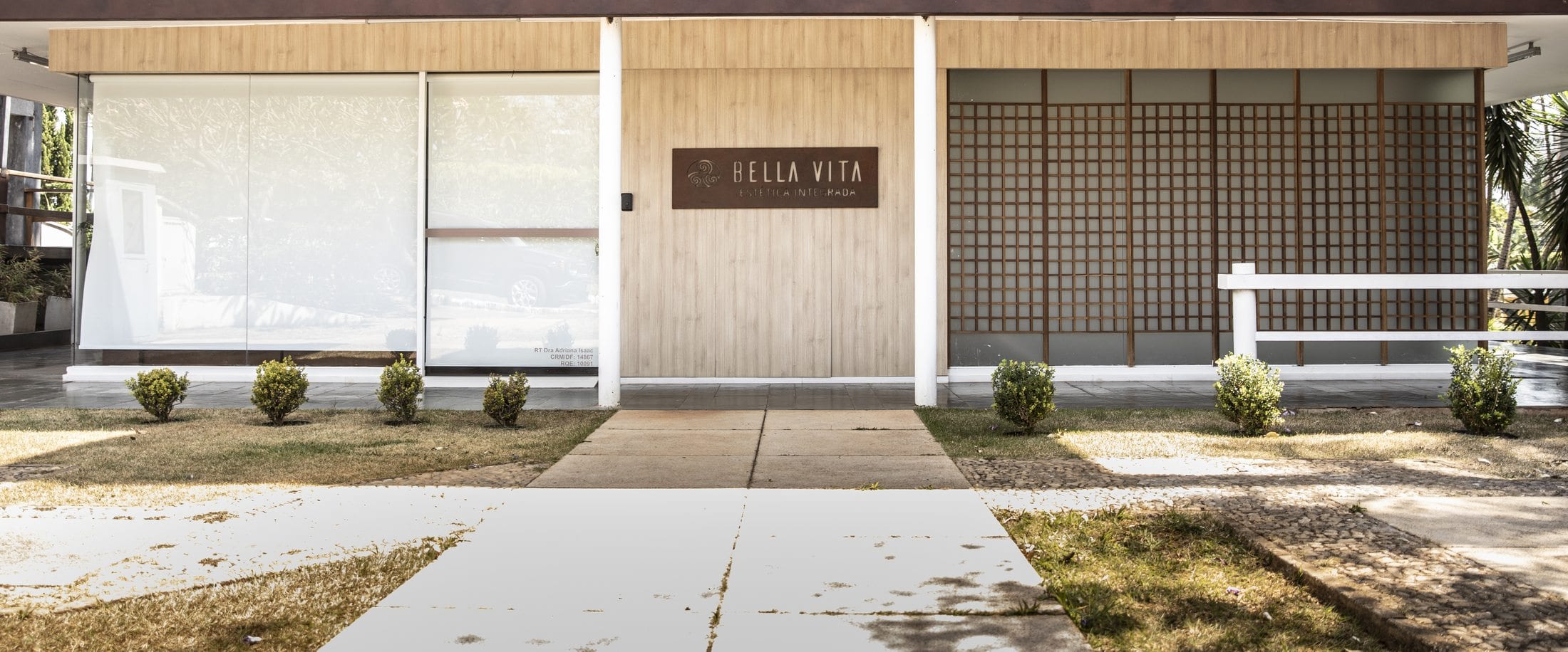 Fachada da Bella Vita, no Lago Sul